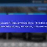 Begrænsede Tidsbegivenhed Priser i Real Racing 3: Begivenhedsvarighed, Prisklasser, Spillerstrategier