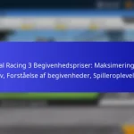 Real Racing 3 Begivenhedspriser: Maksimering af krav, Forståelse af begivenheder, Spilleroplevelser