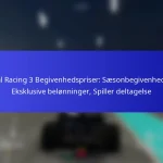 Real Racing 3 Begivenhedspriser: Sæsonbegivenheder, Eksklusive belønninger, Spiller deltagelse