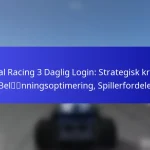 Real Racing 3 Daglig Login: Strategisk krav, Belønningsoptimering, Spillerfordele