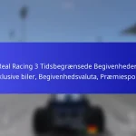 Real Racing 3 Tidsbegrænsede Begivenheder: Eksklusive biler, Begivenhedsvaluta, Præmiesporing